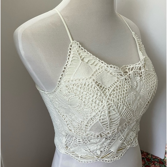 Willow Root Bralette, Size L, White - Picture 3 of 7